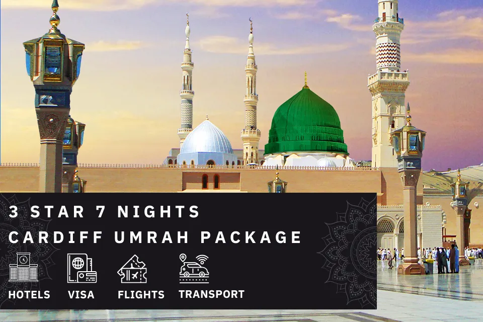 7 Nights 3 Star cardiff Umrah Package